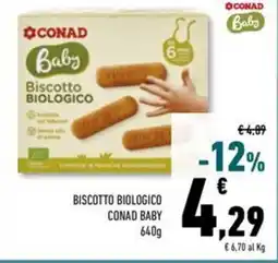 Conad Superstore Biscotto biologico CONAD BABY offerta