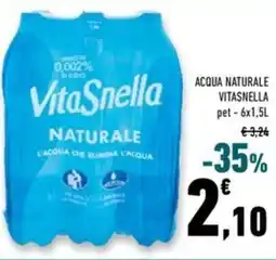 Conad Superstore Acqua naturale VITASNELLA pet offerta