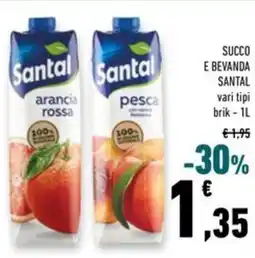Conad Superstore Succo e bevanda SANTAL offerta