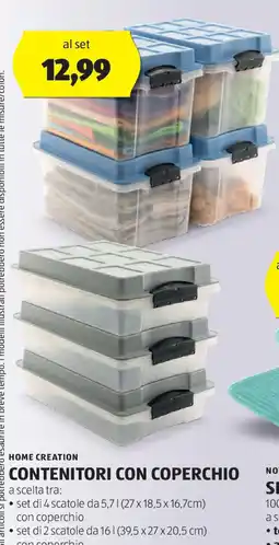 ALDI HOME CREATION Contenitori con coperchio offerta
