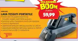 ALDI AMBIANO lava tessuti portatile offerta