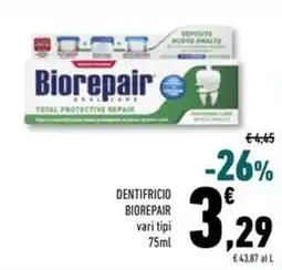 Conad Superstore Dentifricio BIOREPAIR vari tipi offerta