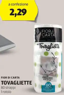 ALDI FIOR DI CARTA TOVAGLIETTE offerta