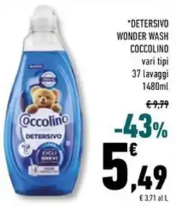 Conad Superstore Detersivo wonder wash COCCOLINO offerta