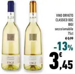 Conad Superstore Vino orvieto classico DOC BIGI offerta
