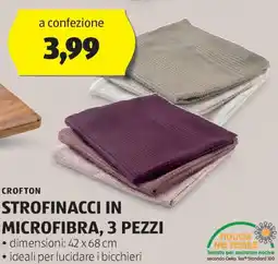 ALDI CROFTON Strofinacci in microfibra, 3 pezzi offerta