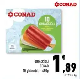 Conad Superstore Ghiaccioli CONAD 10 ghiaccioli offerta