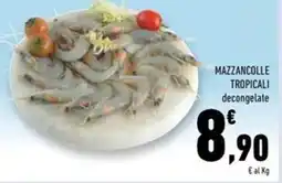 Conad Superstore Mazzancolle tropicali decongelate offerta