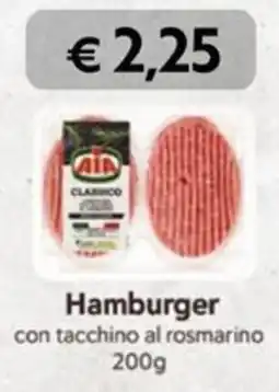 Conad Superstore AIA Hamburger con tacchino al rosmarino offerta