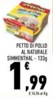 Conad Superstore Petto di pollo al naturale SIMMENTHAL offerta