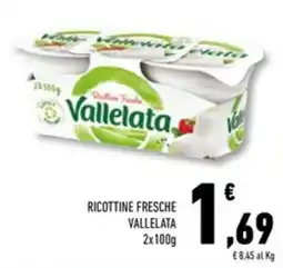 Conad Superstore Ricottine fresche VALLELATA offerta