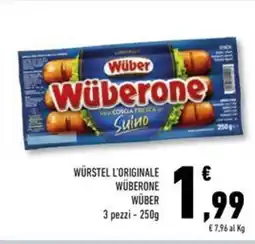 Conad Superstore Würstel l'originale wüberone WÜBER offerta