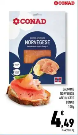 Conad Superstore Salmone norvegese affumicato CONAD offerta