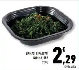 Conad Superstore Spinaci ripassati NONNA LINA offerta