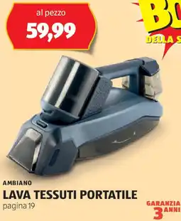 ALDI AMBIANO Lava tessuti portatile pagina 19 offerta