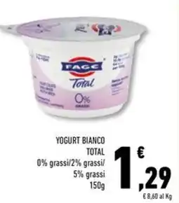 Conad Superstore Yogurt bianco total FAGE offerta