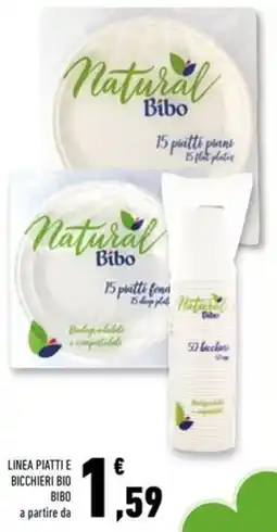 Conad Superstore Linea piatti e bicchieri bio BIBO offerta