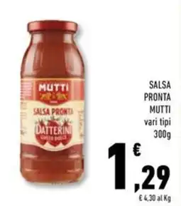 Conad Superstore Salsa pronta MUTTI offerta