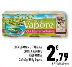 Conad Superstore Soia edamame italiana cotti a vapore VALFRUTTA offerta