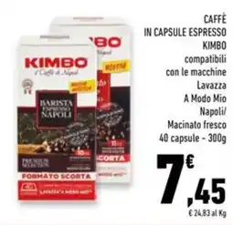 Conad Superstore Caffè in capsule espresso KIMBO offerta