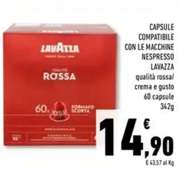 Conad Superstore Capsule compatibile con le macchine nespresso LAVAZZA offerta