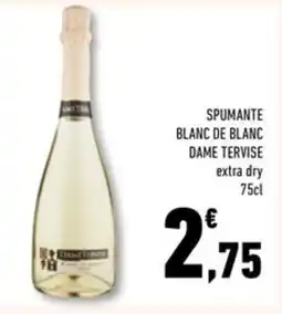 Conad Superstore Spumante blanc de blanc DAME TERVISE offerta