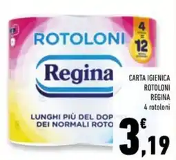 Conad Superstore Carta igienica rotoloni REGINA offerta