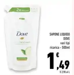 Conad Superstore Sapone liquido DOVE vari tipi offerta