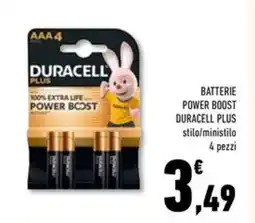 Conad Superstore Batterie power boost DURACELL PLUS offerta