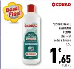 Conad Superstore *disinfettante pavimenti CONAD offerta