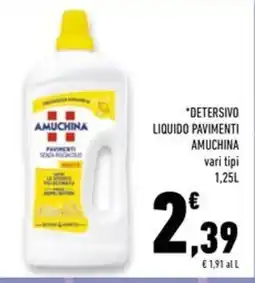 Conad Superstore Detersivo liquido pavimenti AMUCHINA offerta