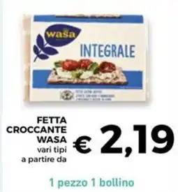 Conad Superstore Fetta croccante WASA vari tipi offerta