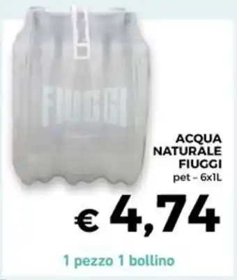 Conad Superstore Acqua naturale FIUGGI offerta
