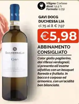 Mercatò Big Gavi docg duchessa lia offerta