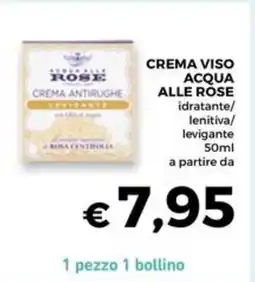 Conad Superstore Crema viso acqua ALLE ROSE offerta
