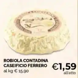 Mercatò Big Robiola contadina caseificio ferrero offerta