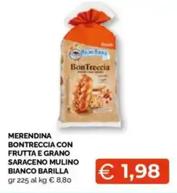 Mercatò Big Merendina bontreccia con frutta e grano saraceno mulino bianco BARILLA offerta