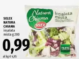 Famila SELEX NATURA CHIAMA insalata mista offerta