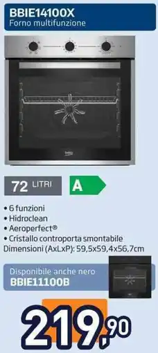 Unieuro beko BBIE14100X Forno multifunzione offerta