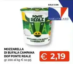 Mercatò Big Mozzarella di bufala campana dop ponte reale offerta