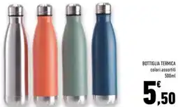 Conad Superstore Bottiglia termica colori assortiti offerta