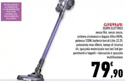Conad Superstore Ferrari scopa elettrica offerta