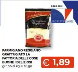 Mercatò Big Parmigiano reggiano grattugiato la fattoria delle cose buone i deliziosi offerta