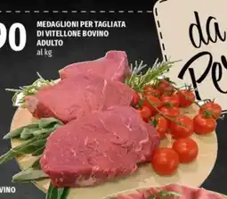 Famila Medaglioni per tagliata di vitellone bovino adulto al kg offerta