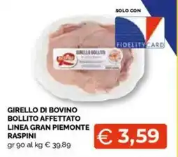 Mercatò Big Girello di bovino bollito affettato linea gran piemonte raspini offerta