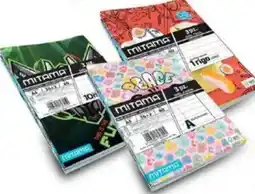 Famila MITAMA Set 3 Maxiquaderni fantasie e rigature a scelta offerta