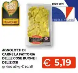 Mercatò Big Agnolotti di carne la fattoria delle cose buonei deliziosi offerta