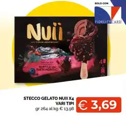 Mercatò Big Stecco gelato nuii x4 vari tipi offerta