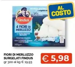 Mercatò Big Fiori di merluzzo surgelati FINDUS offerta