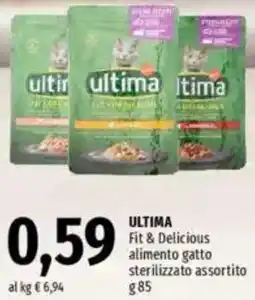 Famila ULTIMA Fit & Delicious alimento gatto sterilizzato assortito offerta